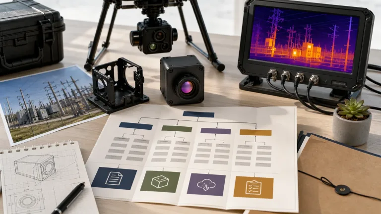 thermal imaging module page-map planning table for outdoor field and UAV RFQ decisions