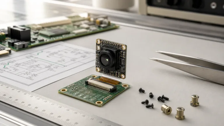 compact thermal camera core TC160-NF board-fit sample order on an embedded electronics bench