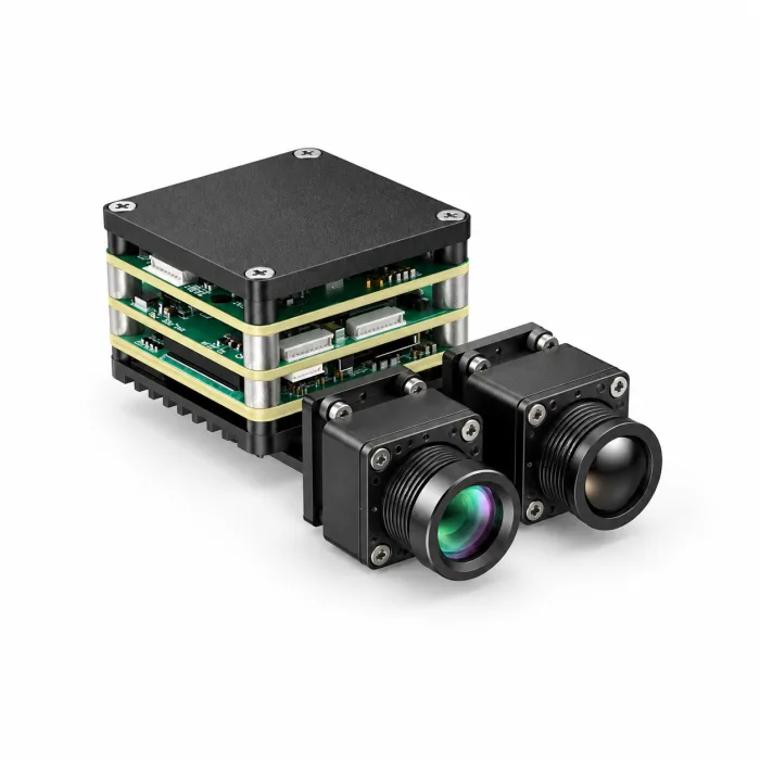 AI VisionCube ST Pro configuration illustration Official AI VisionCube ST Pro illustration for the single-visible, 640 thermal, 1 TOPS configuration