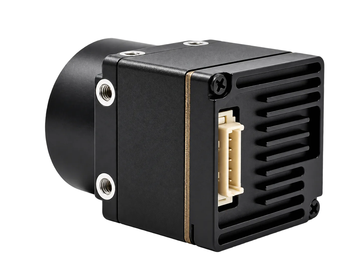 CAMCUDA FlexMini 640 rear interface, heat sink and connector orientation