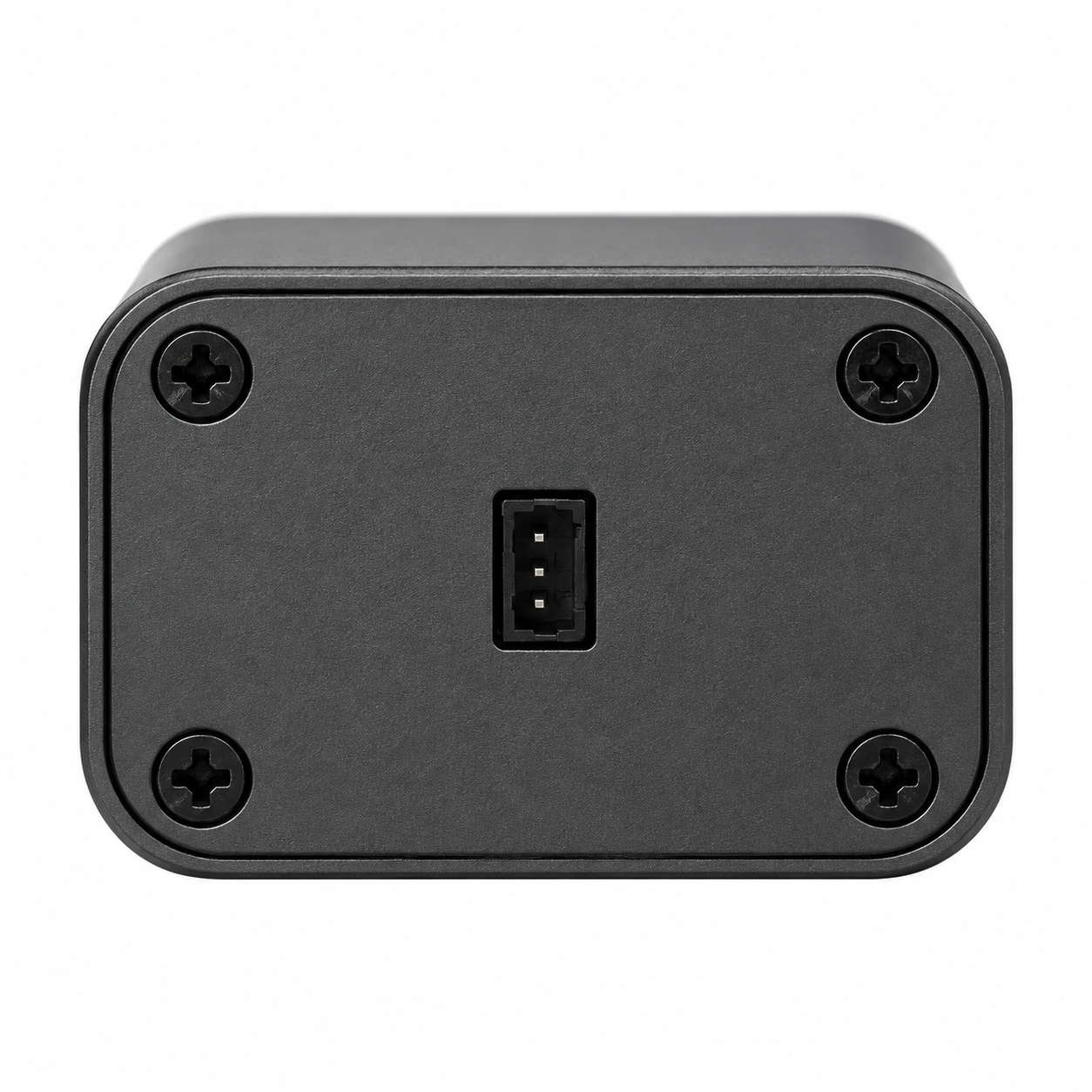 CAMCUDA W640-TIF-K1 thermal imaging module rear panel showing 3-pin CVBS connector and mounting screws