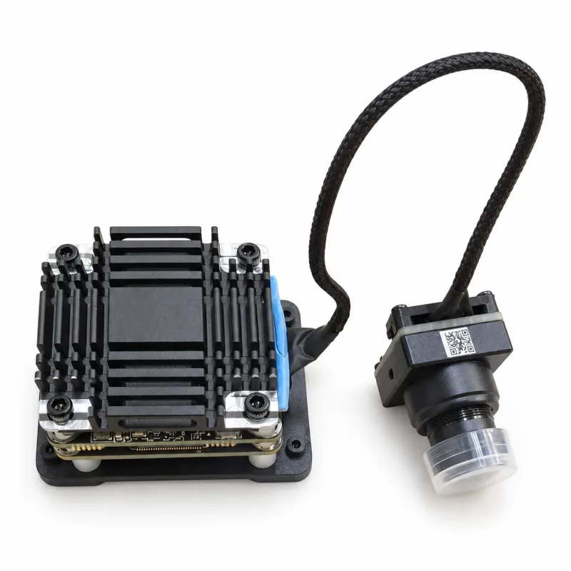 CAMCUDA AI Track single visible camera and processing board with connection cable